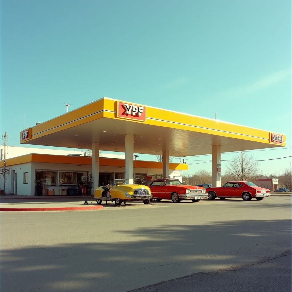 Estación YPF años 70